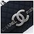Borsa a tracolla CHANEL Matelasse con catena in tela nera argento CC Auth 205990V Nero - vista 18