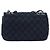 Borsa a tracolla CHANEL Matelasse con catena in tela nera argento CC Auth 205990V Nero - vista 2