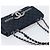 Borsa a tracolla CHANEL Matelasse con catena in tela nera argento CC Auth 205990V Nero - vista 6