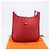 Hermès Borsa a tracolla HERMES Evelyn 2 PM Taurillon Clemence Red Silver Auth 203233V Argento Rosso - vista 12