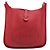 Hermès Borsa a tracolla HERMES Evelyn 2 PM Taurillon Clemence Red Silver Auth 203233V Argento Rosso - vista 13