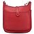 Hermès Borsa a tracolla HERMES Evelyn 2 PM Taurillon Clemence Red Silver Auth 203233V Argento Rosso - vista 2