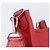 Hermès Borsa a tracolla HERMES Evelyn 2 PM Taurillon Clemence Red Silver Auth 203233V Argento Rosso - vista 20