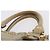 Bolsa de mão Miu Miu em couro bege e dourado Auth 206341A - vista 10