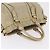 Bolsa de mão Miu Miu em couro bege e dourado Auth 206341A - vista 14