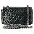 CHANEL - Classic/Timeless Mini Rectangle Chanel Schultertasche aus khaki-farbenem Lackleder - Ansicht 3