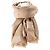 LOUIS VUITTON - Sciarpa Louis Vuitton Monogram Shine in seta marrone e fibre metallizzate Beige - vista 2