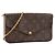 LOUIS VUITTON - Borsa a tracolla Félicie Louis Vuitton in tela monogram recubierta Marrone - vista 2