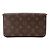 LOUIS VUITTON - Borsa a tracolla Félicie Louis Vuitton in tela monogram recubierta Marrone - vista 3