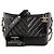 CHANEL - Borsa a tracolla Gabrielle mini chevron in pelle stropicciata nera Nero - vista 9