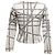 Hermès Vintage Hermes Langarmshirt mit Bolduc-Band-Print in Weiß und Grau, Größe US S - Ansicht 3