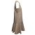 Vestido sin mangas de lino Brunello Cucinelli Khaki Talla US M Caqui - vista 2