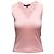 Top senza maniche rosa Gucci con scollo a V Taille US S