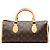 Bolsa de mão Louis Vuitton Monogram Popincourt Castanha Marrom