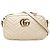 Borsa a tracolla Gucci Small GG Marmont in pelle matelassé bianca Bianco
