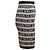 Falda ajustada de punto Balmain Spellout Black & Tan Talla FR 34 Negro - vista 2