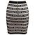 Falda ajustada de punto Balmain Spellout Black & Tan Talla FR 34 Negro - vista 3