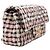 Borsa Chanel Mini Tweed Flap Rosa e Multicolor - vista 3