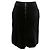 Céline Falda Celine de terciopelo negro con ribetes de cuero y horsebit Talla FR 40 - vista 3