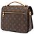 Borsa Louis Vuitton Monogram Pochette Metis Marrone - vista 2
