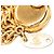 Chanel CC Gold Plated Deca Triple Link Chain Halskette Golden - Ansicht 6