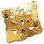 Spilla intrecciata Chanel CC placcata oro D'oro - vista 2