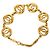 Pulsera de eslabones con dije Chanel CC chapado en oro Dorado - vista 3