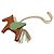Portachiavi Hermès GriGri Rodeo Pegasus PM in pelle di agnello Milo e Swift, Marrone