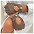 Hermès Guantes de conducir sin dedos de piel Taupe Castaño - vista 2