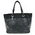 Chanel Biarritz Quilted Coated Canvas Large Noir