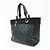 Chanel Biarritz Quilted Coated Canvas Large Noir - vue 3