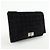 Chanel Chocolate Bar Mademoiselle Flap gestepptes Leder Medium Schwarz - Ansicht 4