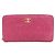 Chanel Zip Around Camellia Patent Rosa