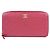 Chanel Zip Around Camellia Patent Rosa