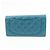 Chanel Bi-Fold Quilted Patent Blau - Ansicht 2
