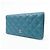 Chanel Bi-Fold Quilted Patent Blau - Ansicht 3