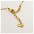 Pendente in metallo con logo vintage Christian Dior D'oro - vista 6