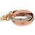 Cartier Trinity Choker 18K Tricolor Gold Golden - view 5