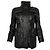 Timeless Chanel 07A Runway Utility-Jacke aus schwarzem Lammleder FR 40