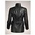 Timeless Chanel 07A Runway Utility-Jacke aus schwarzem Lammleder FR 40 - Ansicht 3