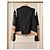 ZAPA Paris Lammleder Perfecto-Jacke – Schwarz beige weiß - Ansicht 4