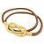 Hermès Jumbo Hook Choker in pelle intrecciata e metallo Marrone