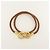 Hermès Jumbo Hook Choker in pelle intrecciata e metallo Marrone - vista 3