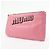 Miu Miu Logo Chain Clutch aus Shearling Pink - Ansicht 3