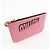 Miu Miu Logo Chain Clutch aus Shearling Pink - Ansicht 4