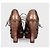 Bottega Veneta  Python Metallic Gold Wedge Sandals Sz 37.5 Pre-owned - view 4
