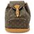 Louis Vuitton Montsouris Monogram Canvas Castaño