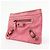 Balenciaga Classic Studs Reporter Leather XS Rosa - vista 3