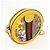 Gucci Ophidia Round Flora GG Coated Canvas Mini Gelb - Ansicht 4