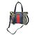 Bamboo Borsa Boston Gucci in tela monogram con strisce Nero Rosso Beige